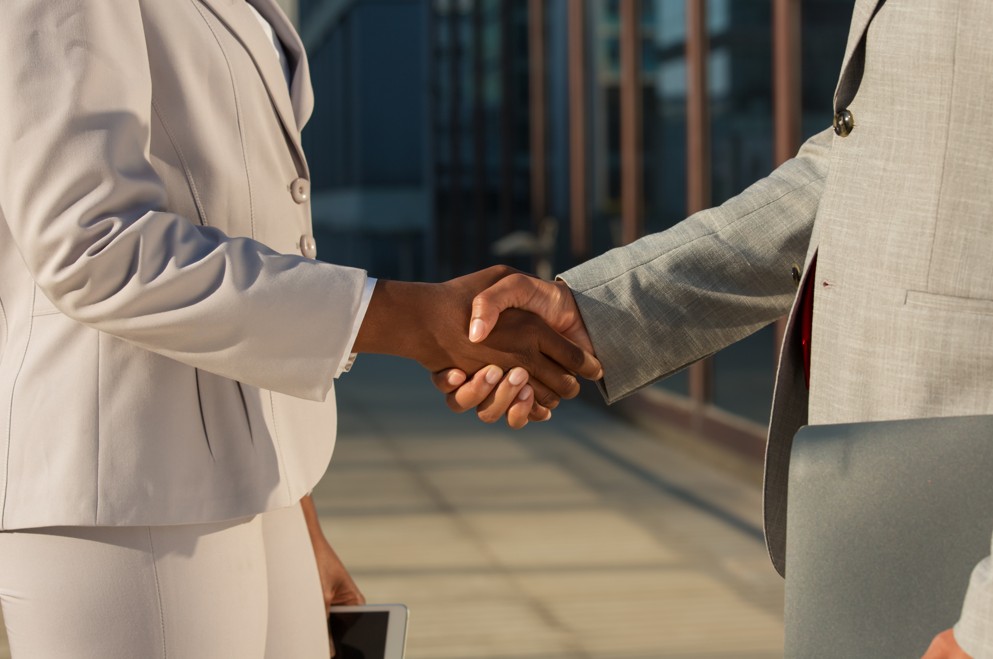 Partnership handshake